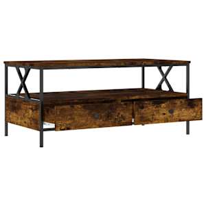 Konferenční stolek kouřový dub 100x51x45 cm kompozitní dřevo - obrázek 5