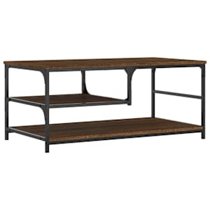 Konferenční stolek hnědý dub 90 x 49 x 40 cm kompozitní dřevo - obrázek 2