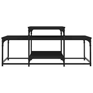 Konferenční stolek černý 102 x 60 x 45 cm kompozitní dřevo - obrázek 4
