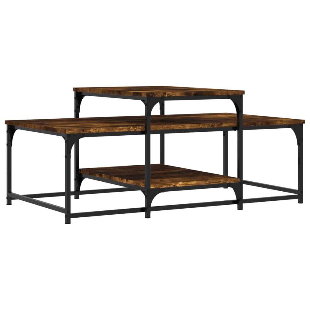 vidaXL Konferenční stolek kouřový dub 102x60x45 cm kompozitní dřevo