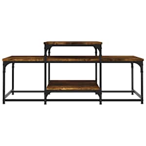 Konferenční stolek kouřový dub 102x60x45 cm kompozitní dřevo - obrázek 4