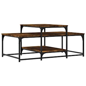 Konferenční stolek kouřový dub 102x60x45 cm kompozitní dřevo - obrázek 6