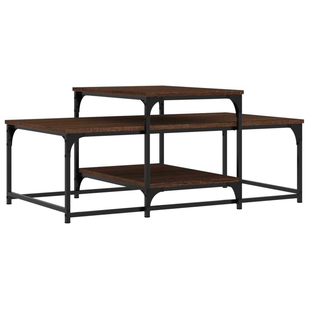 vidaXL Konferenční stolek hnědý dub 102 x 60 x 45 cm kompozitní dřevo