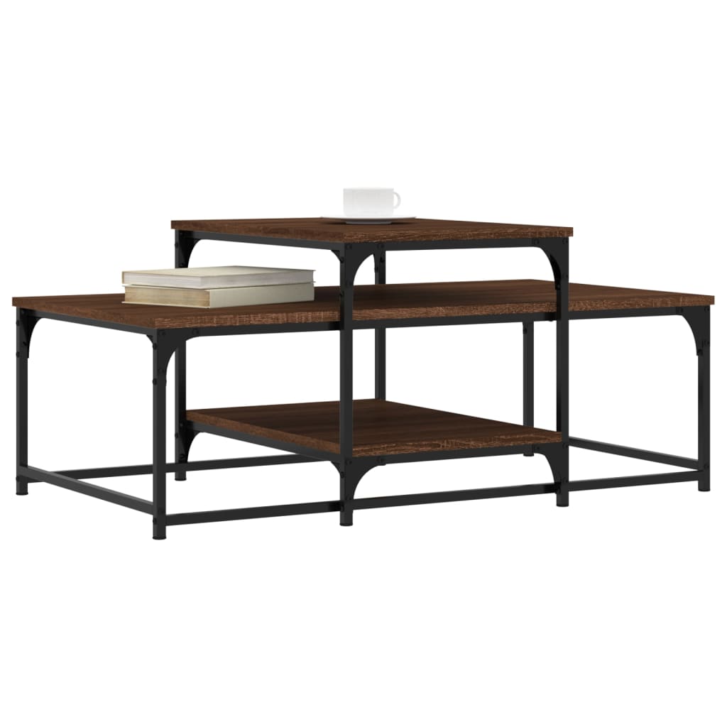 Thumbnail - vidaXL Couchtisch Braun Eichen-Optik 102x60x45 cm Holzwerkstoff