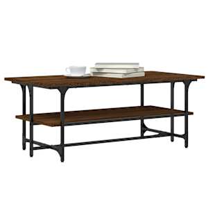 vidaXL Coffee Table Brown Oak 100x50x40 cm Engineered Wood