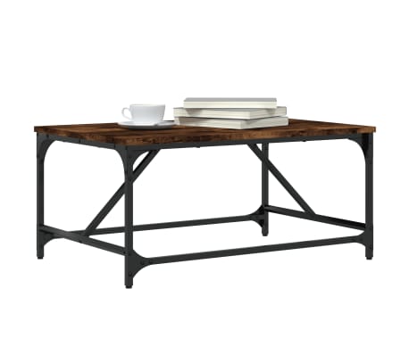 vidaXL Masă de cafea, stejar fumuriu, 75x50x35 cm, lemn compozit