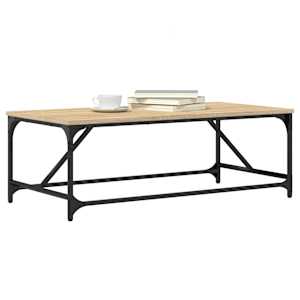 vidaXL Salontafel 100x50x35 cm bewerkt hout sonoma eikenkleurig