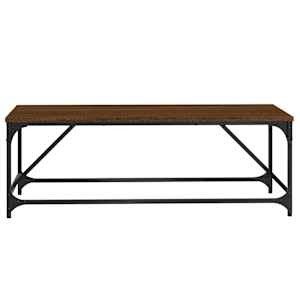 Konferenční stolek hnědý dub 100x50x35 cm kompozitní dřevo - obrázek 4
