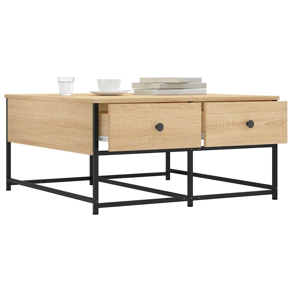 Thumbnail - vidaXL Couchtisch Sonoma-Eiche 80x80x40 cm Holzwerkstoff