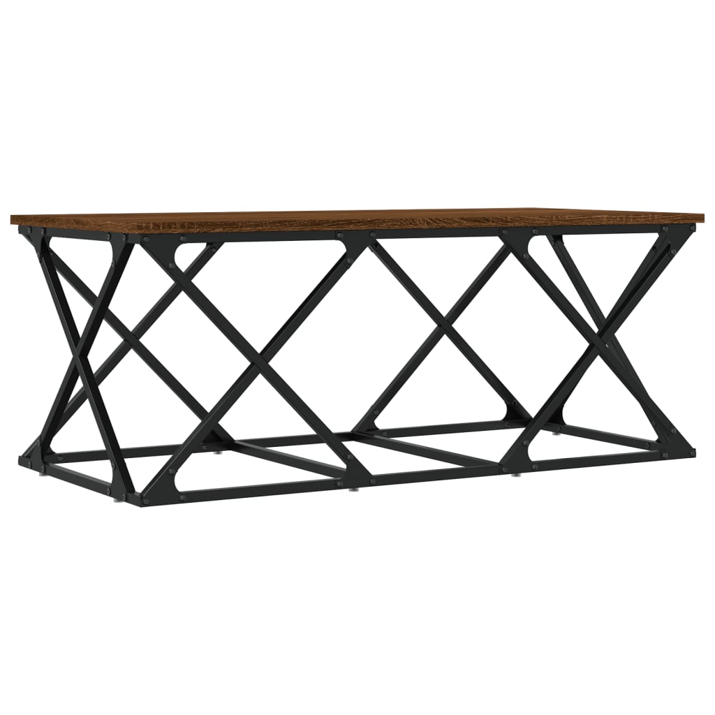 vidaXL Konferenční stolek hnědý dub 100 x 49 x 40 cm kompozitní dřevo