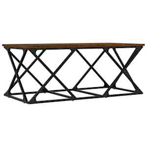 Konferenční stolek hnědý dub 100 x 49 x 40 cm kompozitní dřevo - obrázek 2