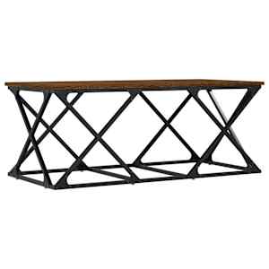 Konferenční stolek hnědý dub 100 x 49 x 40 cm kompozitní dřevo - obrázek 6