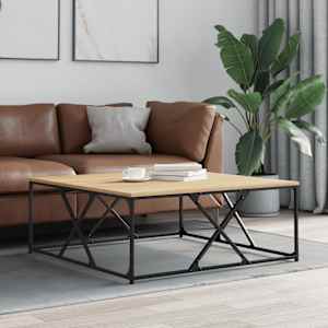 Klubska mizica sonoma hrast 100x100x40 cm inženirski les