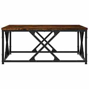 Konferenční stolek kouřový dub 70 x 70 x 30 cm kompozitní dřevo - obrázek 5