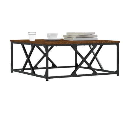 vidaXL Masă de cafea, stejar maro, 70x70x30 cm, lemn prelucrat