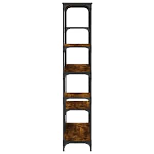 Knihovna kouřový dub 99 x 35,5 x 176 cm kompozitní dřevo a ocel - obrázek 5