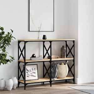 Klubska mizica sonoma hrast 100x28x80,5 cm inženirski les