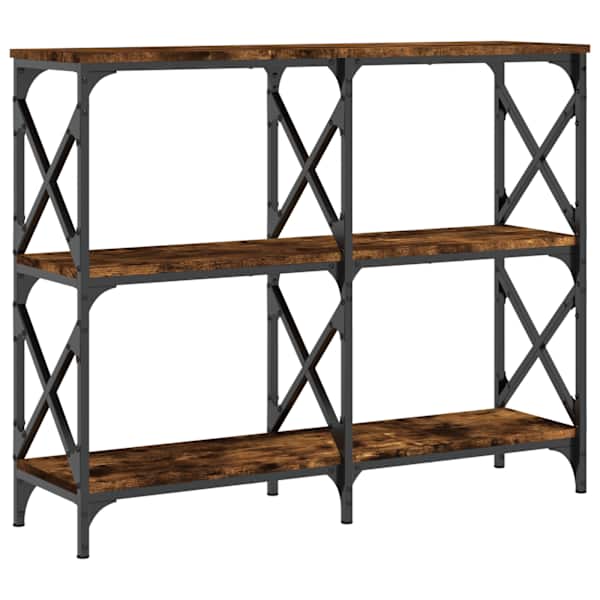 vidaXL konsoollaud, suitsutatud tamm, 100 x 28 x 80,5 cm, tehispuit