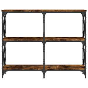 Konzolový stolek kouřový dub 100x28x80,5 cm kompozitní dřevo - obrázek 4