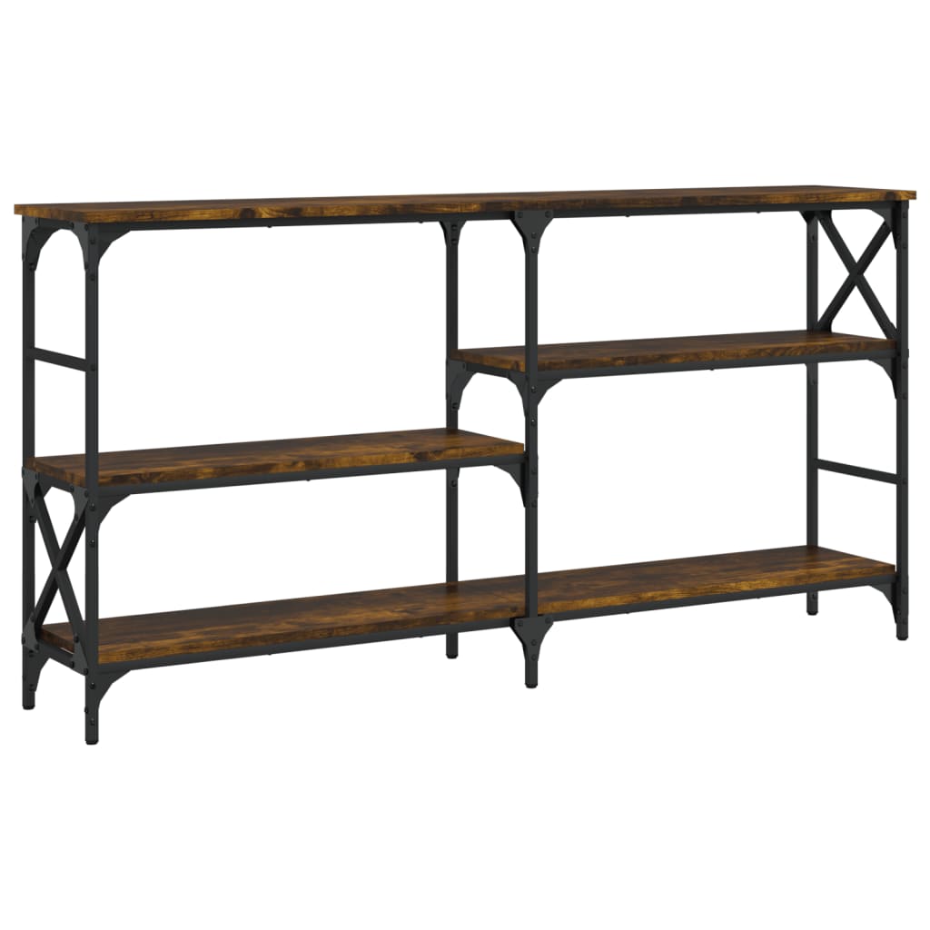 vidaXL Konzolový stolek kouřový dub 150x29x76,5 cm kompozitní dřevo