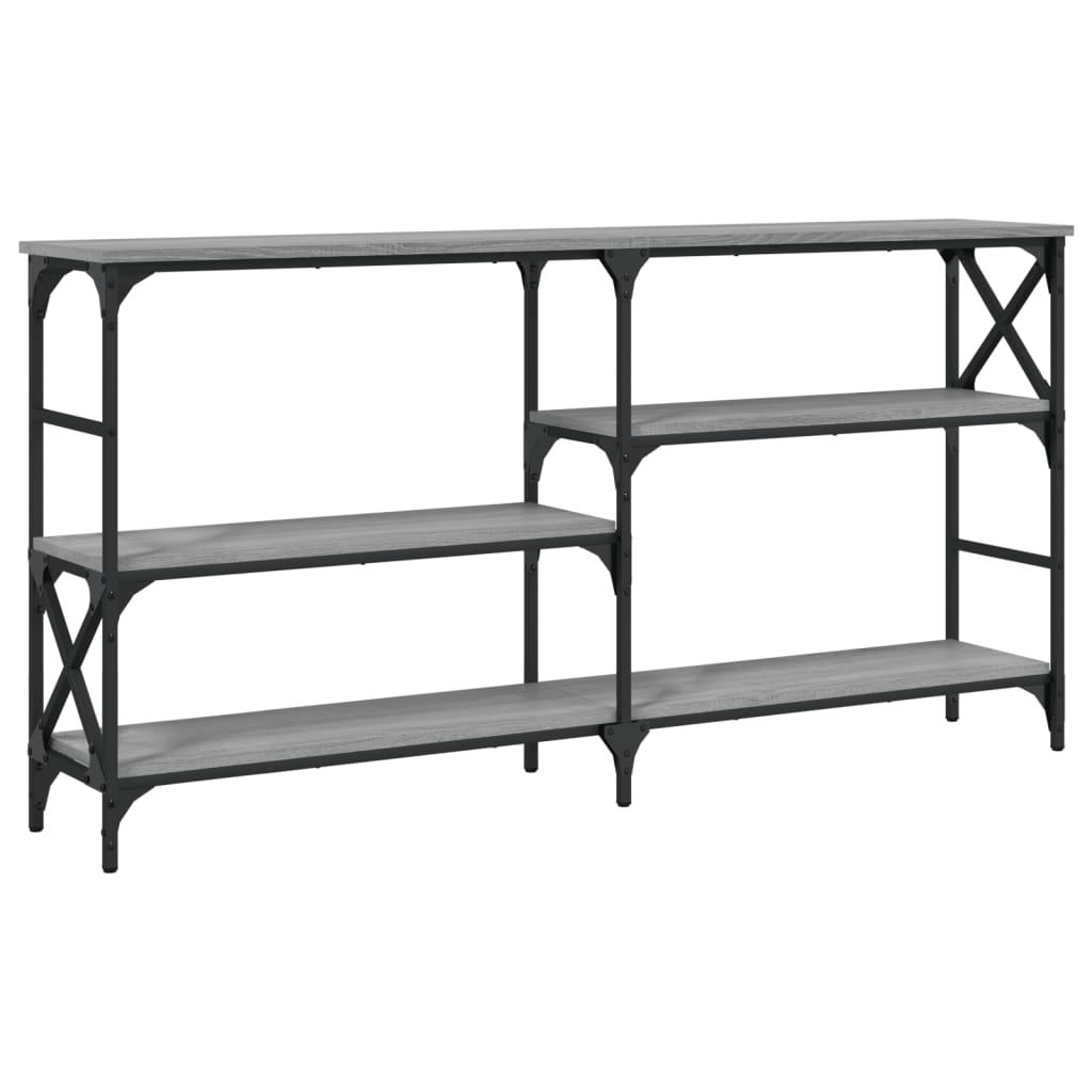 E-shop vidaXL Konzolový stolík sivý sonoma 150x29x76,5 cm kompozitné drevo