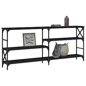 vidaXL Konzolov&yacute; stol&iacute;k čierny 180x29x76,5 cm kompozitn&eacute; drevo