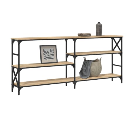 vidaXL Console Table Sonoma Oak 180x29x76.5 cm Engineered Wood