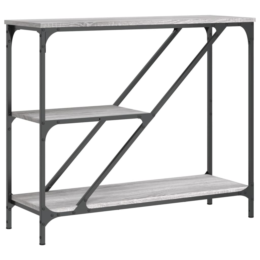 E-shop vidaXL Konzolový stolík sivý sonoma 88,5x30x75 cm kompozitné drevo