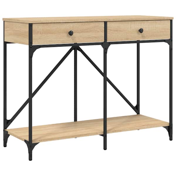 vidaXL konsoollaud, Sonoma tamm, 100 x 39 x 78,5 cm, tehispuit