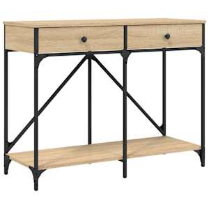 Konzolový stolek dub sonoma 100 x 39 x 78,5 cm kompozitní dřevo - obrázek 2