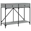 vidaXL konsoollaud, hall Sonoma tamm, 100 x 39 x 78,5 cm, tehispuit
