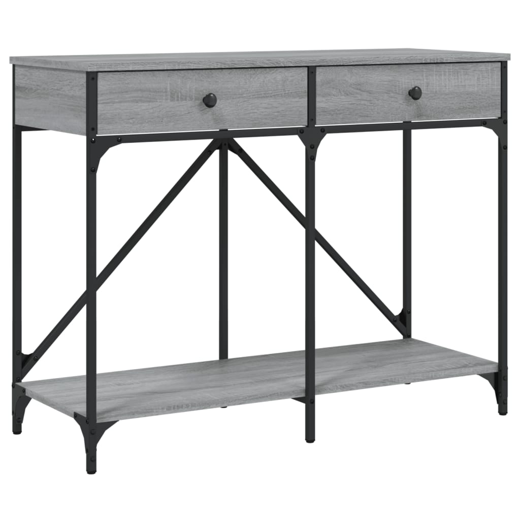 E-shop vidaXL Konzolový stolík sivý sonoma 100x39x78,5 cm kompozitné drevo