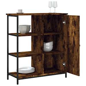 Příborník kouřový dub 70 x 30 x 80 cm kompozitní dřevo - obrázek 4