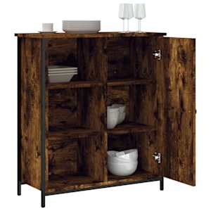 Příborník kouřový dub 70 x 30 x 80 cm kompozitní dřevo - obrázek 4