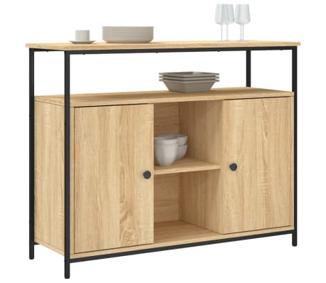 vidaXL Ντουλάπι Sonoma δρυς 100x35x80 εκ. Επεξεργασμένο Ξύλο