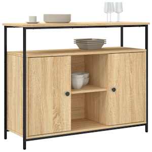 vidaXL Ντουλάπι Sonoma δρυς 100x35x80 εκ. Επεξεργασμένο Ξύλο