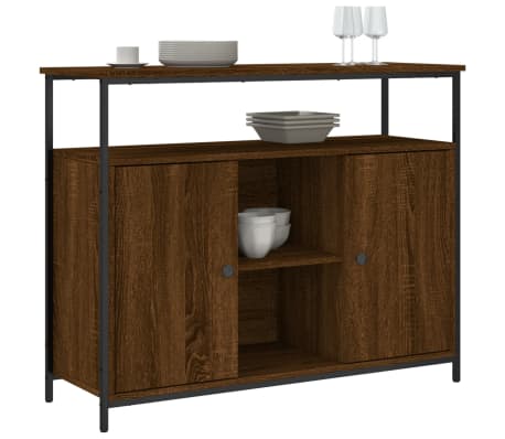 vidaXL Συρταριέρα Καφέ Δρυς 100x35x80 εκ. από Επεξεργασμένο Ξύλο