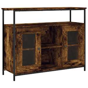 Příborník kouřový dub 100 x 35 x 80 cm kompozitní dřevo - obrázek 2