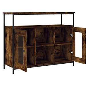 Příborník kouřový dub 100 x 35 x 80 cm kompozitní dřevo - obrázek 5