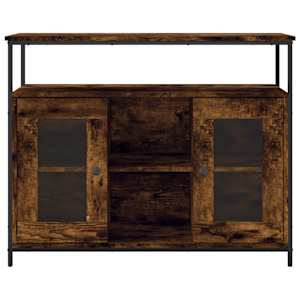 Příborník kouřový dub 100 x 35 x 80 cm kompozitní dřevo - obrázek 6
