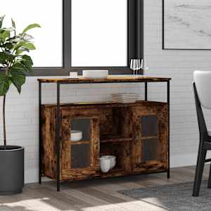 Příborník kouřový dub 100 x 35 x 80 cm kompozitní dřevo - obrázek 1