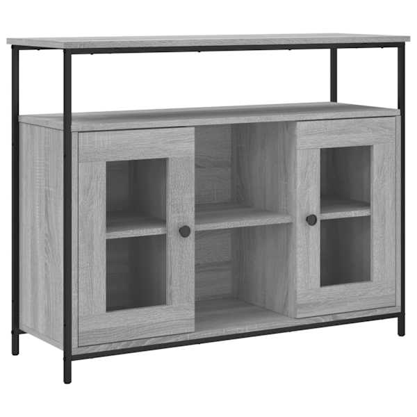 vidaXL puhvetkapp, hall Sonoma tamm, 100 x 35 x 80 cm, tehispuit