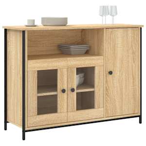 vidaXL Buffet ch&ecirc;ne sonoma 100x35x75 cm bois d'ing&eacute;nierie