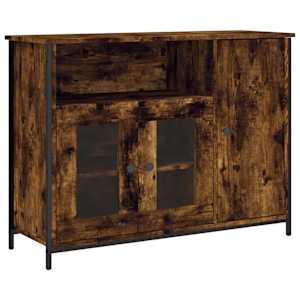 Příborník kouřový dub 100 x 35 x 75 cm kompozitní dřevo - obrázek 2