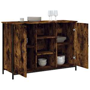 Příborník kouřový dub 100 x 35 x 70 cm kompozitní dřevo - obrázek 4