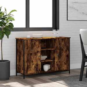 Příborník kouřový dub 100 x 35 x 70 cm kompozitní dřevo - obrázek 1