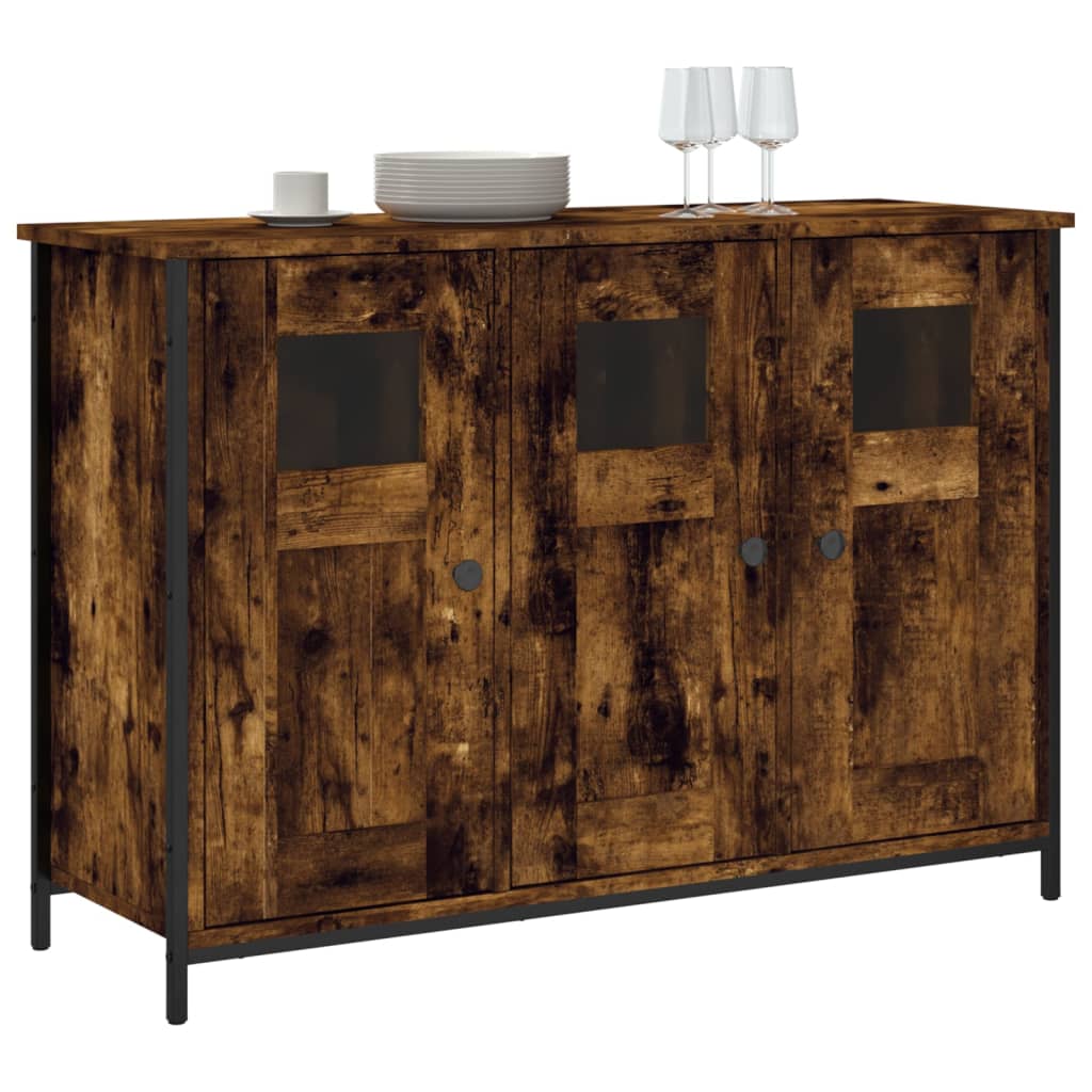 Thumbnail - vidaXL Sideboard Räuchereiche 100x35x70 cm Holzwerkstoff