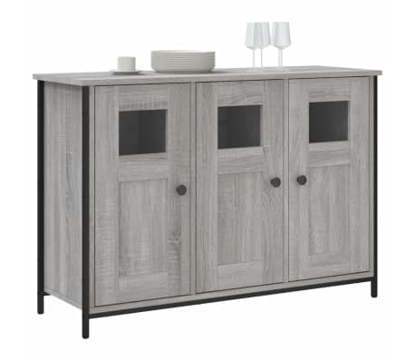 vidaXL Komoda siva sonoma 100x35x70 cm inženirski les