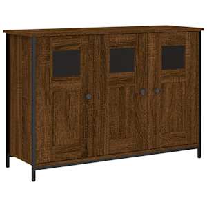 Příborník hnědý dub 100 x 35 x 70 cm kompozitní dřevo - obrázek 2