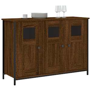 Příborník hnědý dub 100 x 35 x 70 cm kompozitní dřevo - obrázek 3